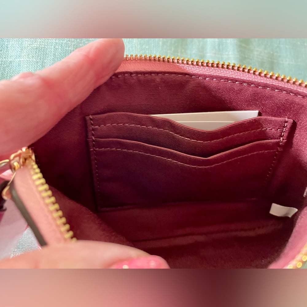 Coach 🍒🍒CHERRY🍒🍒 Print Corner Zip
Wristlet. NWT   Sold out! - Picture 6 of 7